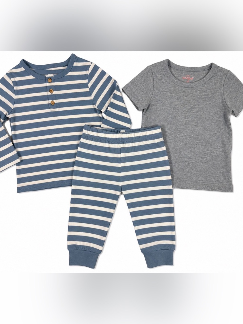 Cat & Jack 3pc Baby Boy Outfit Set 12M NWT